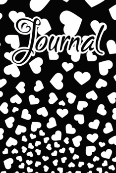 Paperback Journal: White falling hearts Book