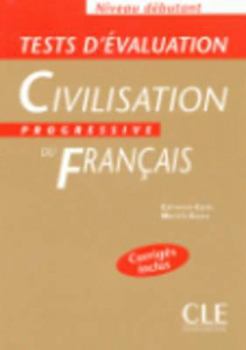 Paperback Tests D'Evaluation de La Civilisation Progressive (Beginner) [French] Book