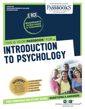 Paperback Introduction to Psychology (Rce-101): Passbooks Study Guide Volume 101 Book