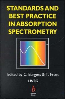 Hardcover Standards and Best Practice in Absorption Spectrometry Book