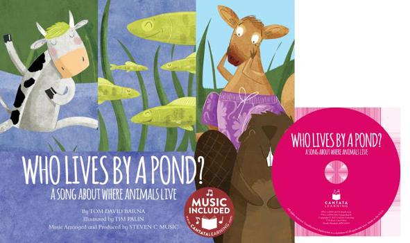 Paperback Who Lives by a Pond?: A Song about Where Animals Live Book