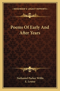 Paperback Poems Of Early And After Years Book