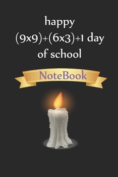 Paperback happy (9x9)+(6x3)+1 day of school, Lined Notebook for School, Bouji: Lined Notebook for 100th days of school / Journal Gift, 100 Pages, 6x9, Soft Cove Book