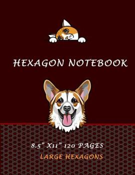 Paperback Hexagon Notebook 8.5 x 11 120 Pages Large Hexagons: Hexagonal Graph Paper Notebook, 120 pages, Large hexagons Battle Games Gaming Paper also Organic C Book