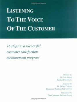 Paperback Listening to the Voice of the Customer Book