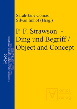 Paperback P. F. Strawson - Ding und Begriff / Object and Concept [German] Book