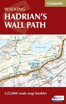 Paperback Hadrian's Wall Path Map Booklet: 1:25,000 OS Route Mapping Book