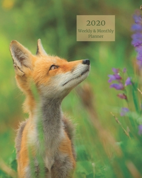 Paperback 2020 Weekly & Monthly View Planner: Red Fox 8"x10" (20.32cm X 25.4cm) 12-Month Notebook Calendar Schedule Organizer Book
