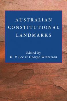 Paperback Australian Constitutional Landmarks Book
