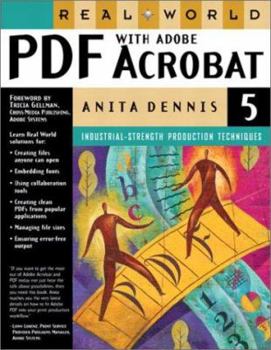 Paperback Real World PDF with Adobe Acrobat 5 Book
