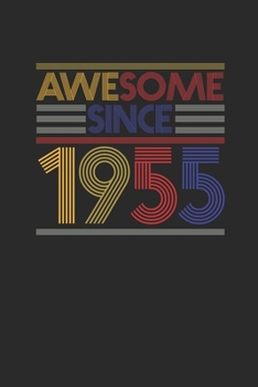 Paperback Awesome Since 1955: Graph Paper Notebook / Journal (6" X 9" - 5 Squares per inch - 120 Pages) - Birthday Gift Idea Book
