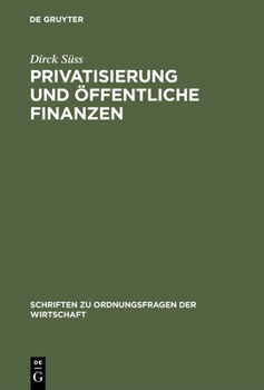 Hardcover Privatisierung und öffentliche Finanzen [German] Book