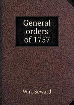 Paperback General orders of 1757 Book