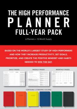 Diary High Performance Planner Full-Year Pack: 6 Planners = 12-Month Supply Book