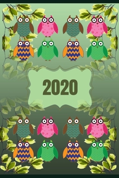 2020: Planer Terminplaner Monatsplaner und Wochenplaner Organizer Eule