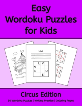 Paperback Easy Wordoku Puzzles for Kids: Circus Edition Book