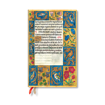 Calendar Paperblanks 2025 Weekly Planner Spinola Hours Ancient Illumination 12-Month Maxi Horizontal Elastic Band 160 Pg 100 GSM Book