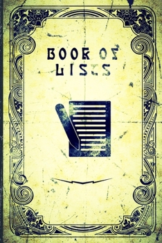 Book Of Lists: Cool Vintage Style Book Filled With Over 130 Blank Numbered Lists