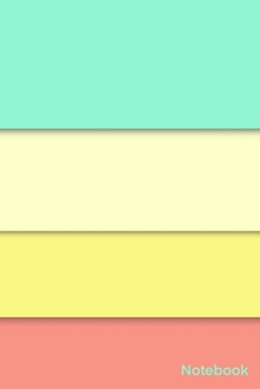 Notebook: Simple And Elegant eye pleasing colorful Notebook Colors :Ice Cold-Cream-Sweet Corn-Geraldine/Lined and numbred Notebook  / Journal Gift, 120 Pages, 6x9, Soft Cover, Matte Finish