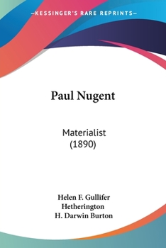 Paperback Paul Nugent: Materialist (1890) Book