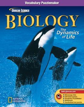 Hardcover Glencoe Biology: The Dynamics of Life, Vocabulary Puzzlemaker Book