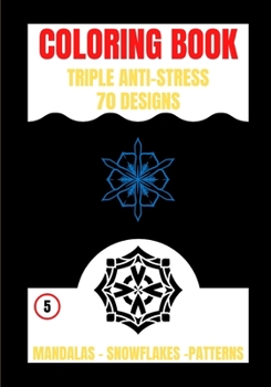 Paperback Coloring Book: Triple Anti Stress Book