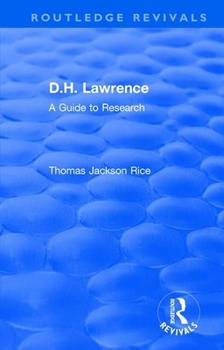 Paperback D.H. Lawrence: A Guide to Research Book