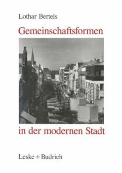 Paperback Gemeinschaftsformen in Der Modernen Stadt [German] Book