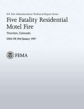 Paperback Five Fatality Residential Motel Fire Book