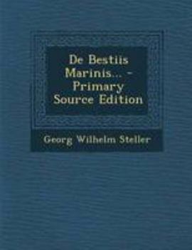 Paperback de Bestiis Marinis... - Primary Source Edition [Latin] Book