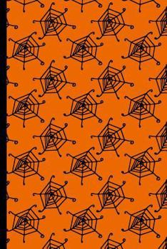 Paperback Halloween Spider Webs Pattern: College Ruled Notebook Book