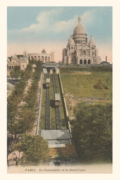 Paperback Vintage Journal Funicular Railway to Sacre Coeur Church Book