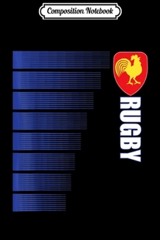 Composition Notebook: France Rugby Jersey French Rugby 2 Sided  Journal/Notebook Blank Lined Ruled 6x9 100 Pages