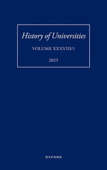 Hardcover History of Universities: Volume XXXVIII/1 Book