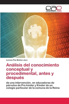 Paperback Análisis del conocimiento conceptual y procedimental, antes y después [Spanish] Book