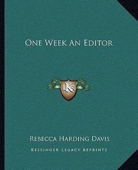 Paperback One Week An Editor Book