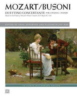 Paperback Duettino Concertante: Based on the Finale of Mozart's Piano Concerto in F Major, K. 459 Book