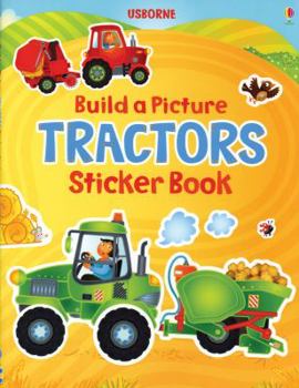 Hardcover Build A Picture Tractors Sticker Book