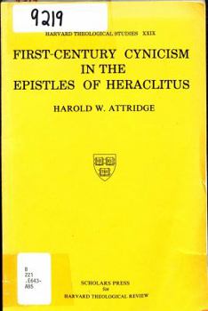 Paperback First-century cynicism in the Epistles of Heraclitus (Harvard theological studies) Book