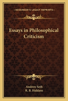 Essays in Philosophical Criticism