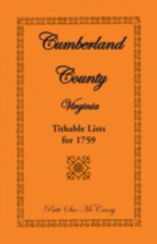 Paperback Cumberland County, Virginia Tithable Lists for 1759 Book