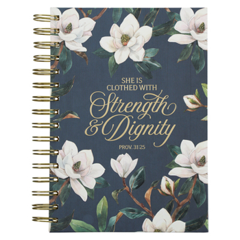 Spiral-bound Journal Wirebound Teal Strength & Dignity Prov. 31:25 Book