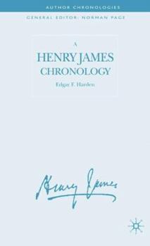 Hardcover A Henry James Chronology Book