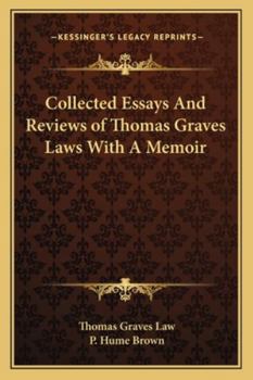 Paperback Collected Essays And Reviews of Thomas Graves Laws With A Memoir Book