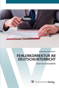 Paperback Fehlerkorrektur Im Deutschunterricht [German] Book