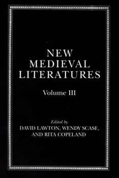 Hardcover New Medieval Literatures: Volume III Book