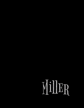 Miller Business Office Personalized Minimalist Grid Notebook | 8.5x11 100 grid pages| Matte Miller Personalized Matte Silk Cover with sturdy white pages notebook