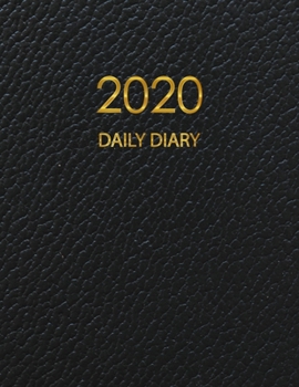 Paperback 2020 Daily Diary: One day per page planner, 365 Days appointment and schedule 7 AM - 9 PM with 2020 overview calendar, Time organizer pe Book