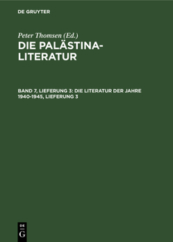 Hardcover Die Literatur Der Jahre 1940-1945, Lieferung 3 [German] Book