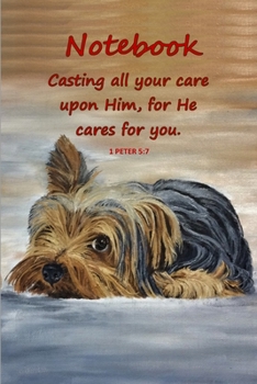 Notebook: Bible Verses Notebook - 1 Peter 5:7